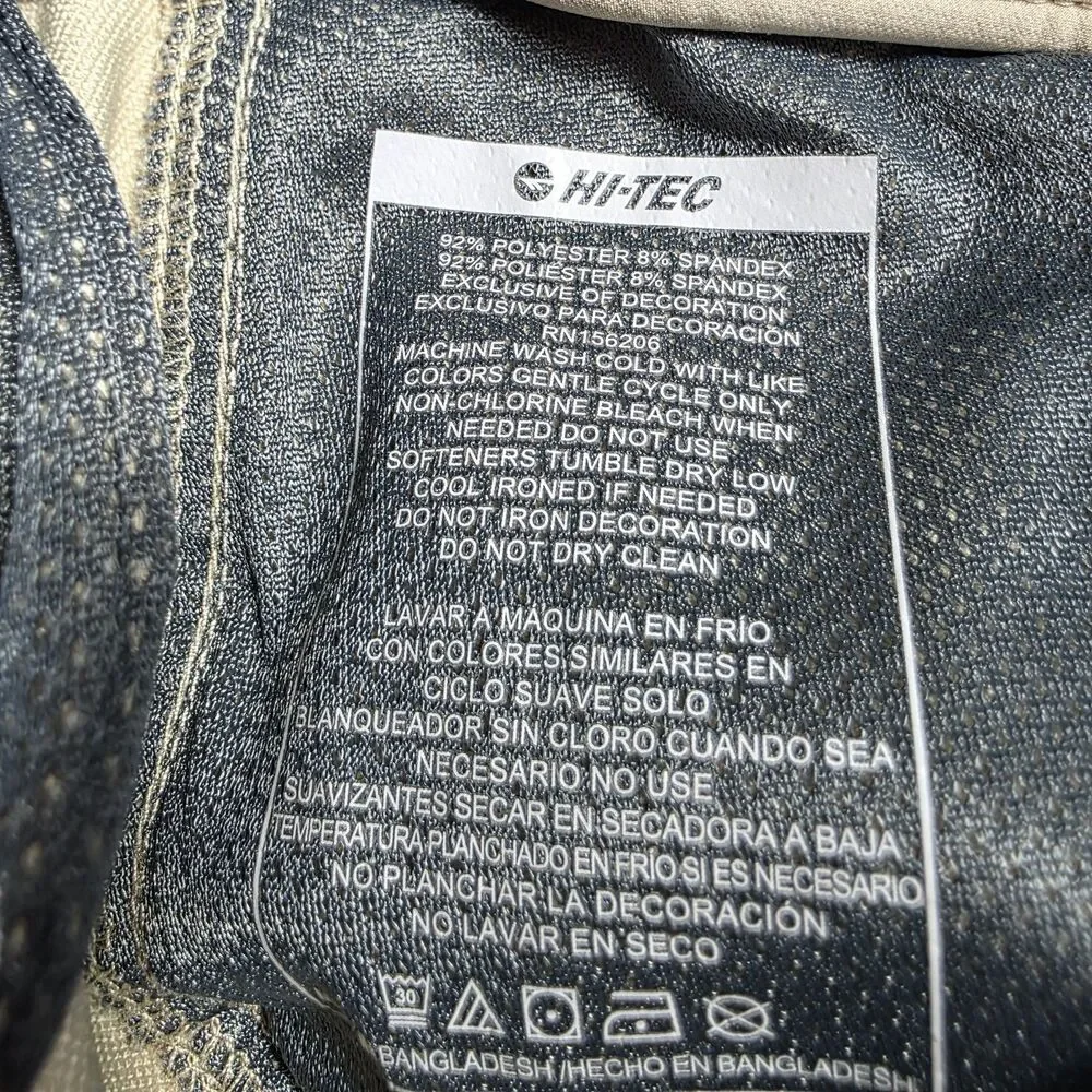 Hi-Tec Pants Men's Size 36x34 Tan Stretch Performance Hiking Utility Outdoor